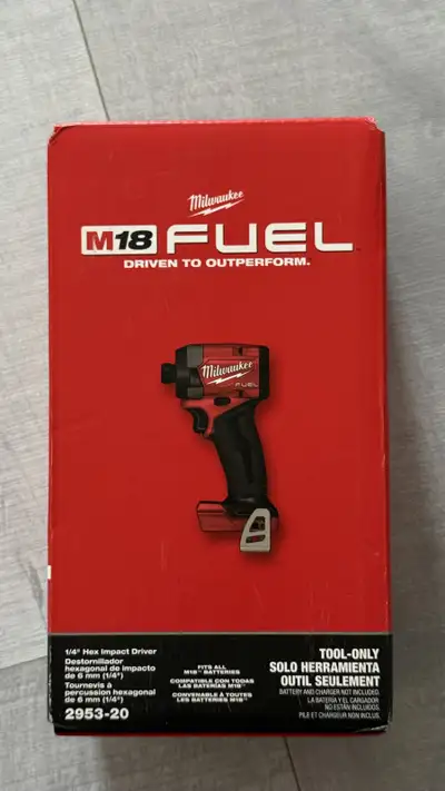 Milwaukee M18 Fuel 1/4” Hex impact driver - tool only, View more