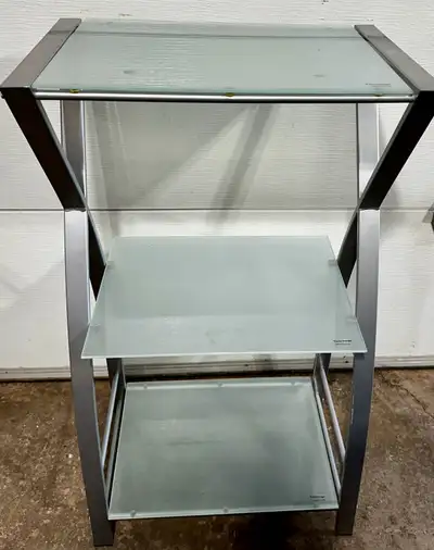 Glass (frosted) shelving unit
