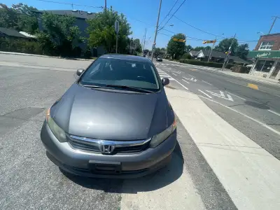 2012 Honda civic. 4door sedan ice, cold air, stereo power windows, power locks, power mirrors, fully...