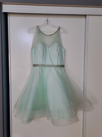 Mint green short dress