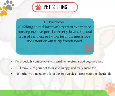 Pet Sitting , View more