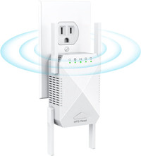 WiFi Extender,  WiFi Booster 1200Mbps Dual Band (5GHz/2.4GHz)