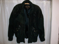 Black Brushed Leather Jacket