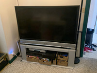 56" Panasonic Projection TV with stand