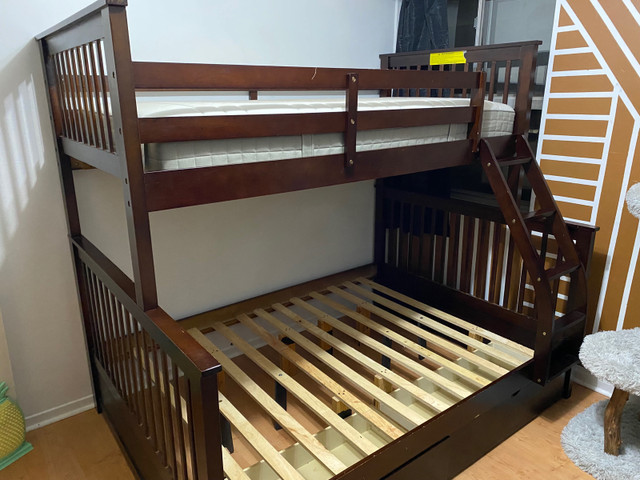 Twin over Full Bunk Bed with IKEA Twin Mattress  in Beds & Mattresses in City of Toronto