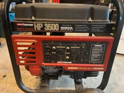 Honda Powermate 3500 generator for sale. Rarely used, works great! Can do 120V and 240V, pull cord s...