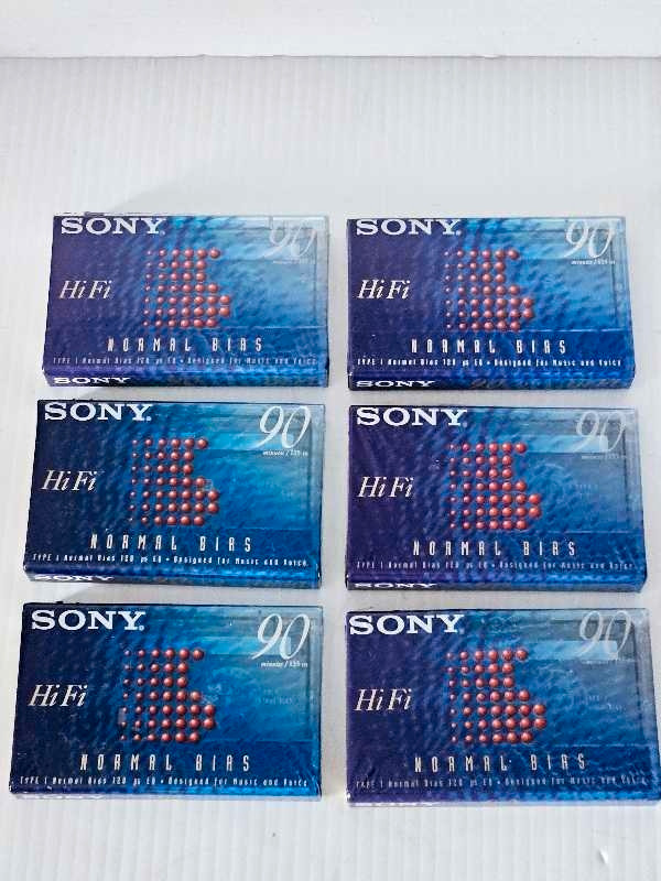 Sony HiFi  90-Min  Type 1 Normal Bais Audio Cassette $7 Each  dans Autre  à Ville de Montréal - Image 2