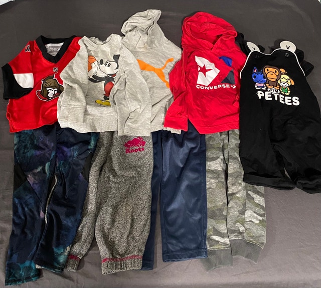 Toddler Boy Clothes Size 23T Lot 9PCs Coverse Adidas etc Brands