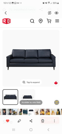 Sofa casseuse cuir