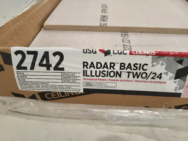 2' X 4' Ceiling tiles, New, "Radar" style has the look of 2 X 263010223774081123