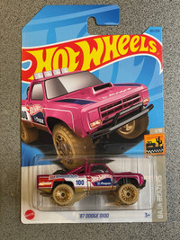 Hot wheels Dodge D100 pickup truck Pink 