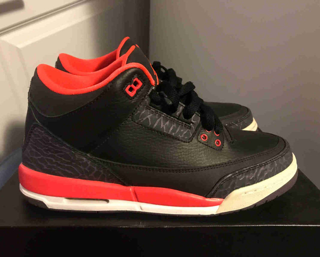 Nike Air Jordan 3 Crimson 7y in Men's Shoes in City of Toronto
