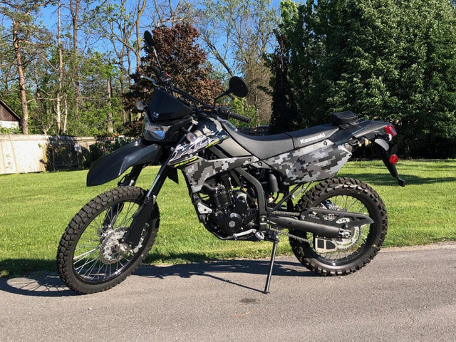 2019 Kawasaki KLX 250 Dual Sport motorcycle in CAMO in Dirt Bikes & Motocross in City of Toronto