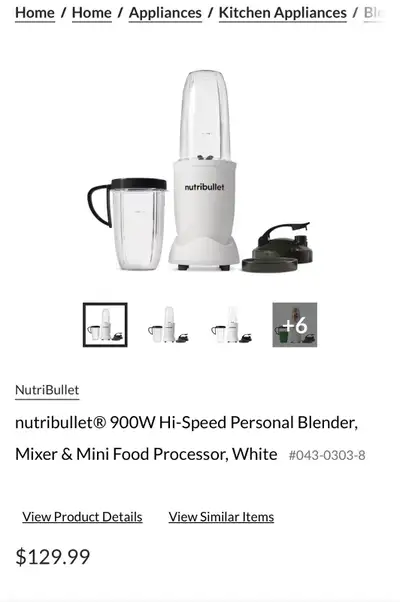 NEW in Box The NutriBullet 900W Blender High Speed