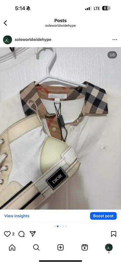 Christian Dior sneakers 44 $420, View more