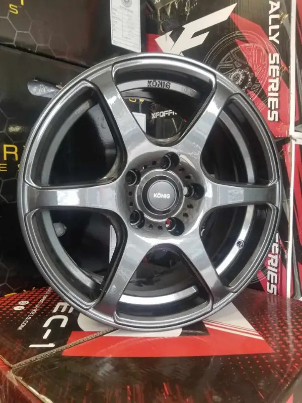 16" 5x114.3 rims for sale : Konig Tandem Graphite READY STOCK in Tires & Rims in City of Toronto - Image 2