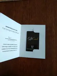 Cambridge Suites gift card