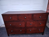 Wooden 7- Drawers Dresser With Mirror !!!!
