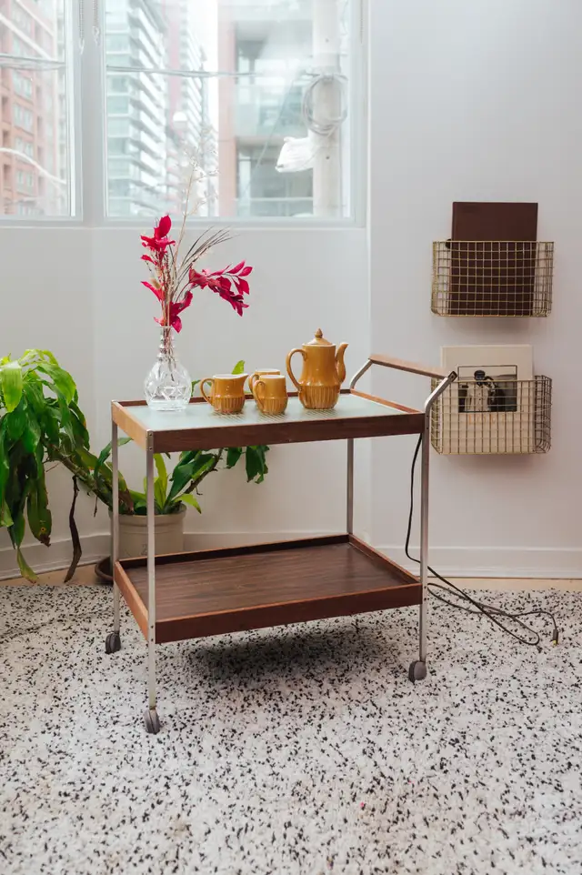 1970s Electric Warming Cart / Bar Trolley