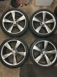 4 Mags Audi Rotor 20” OEM 255/35/20 Summer Tires Good Condition!
