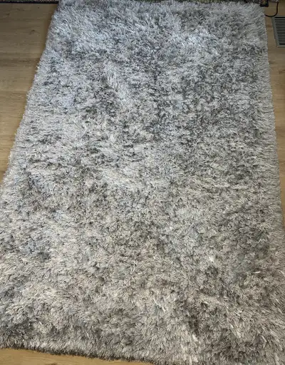 Grey Shaggy Area Rug, View more