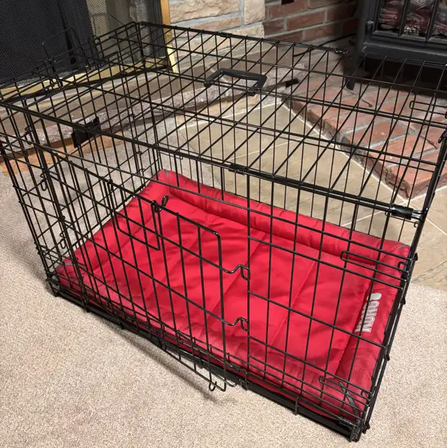 Dog crate (med) plus Crate Mat & Cover in Accessories in Oshawa / Durham Region - Image 3