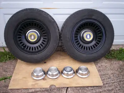 For sale - I have 2 rubber faced 1975 Monte Carlo rims with tires. The rims are 7" X 15". Tires are...