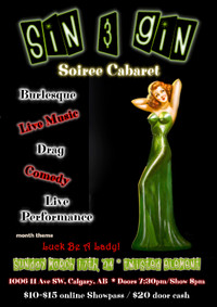 Sin & Gin Soiree Cabaret - 'Luck Be A Lady!'