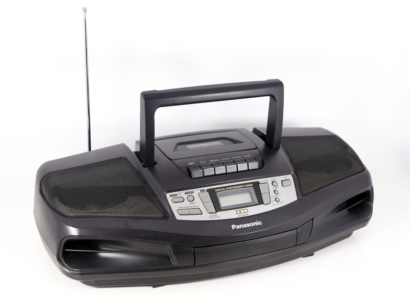 Panasonic Portable Boombox CD Player AM/FM Radio Cassette Tape Stereo