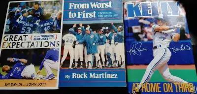 Buck Martinez, Kelly Gruber, Shi Davidi Blue Jays MLB baseball books.