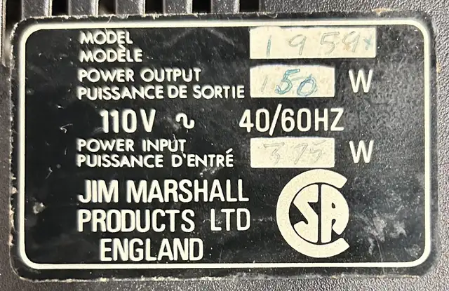 1978 Marshall JMP Super Lead 100w lead head modded in Amps & Pedals in London - Image 9