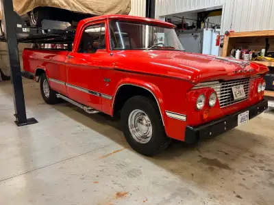 3 speed on column Standard, 318cu poly engine, manual steering, Texas truck, body good condition. Ne...