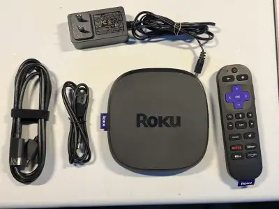 I'm offering a used Roku Ultra, a top-tier streaming device that supports 4K HDR video with Dolby Vi...