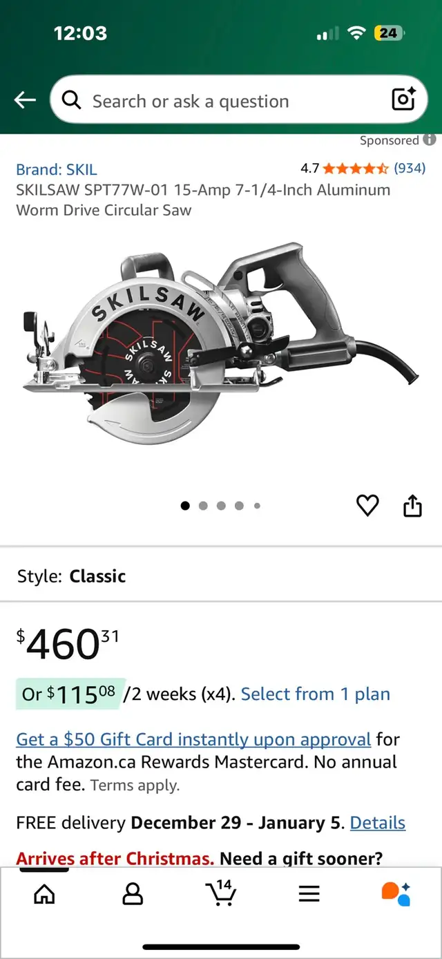 SkilSaw Circular Saw in Power Tools in Windsor Region - Image 8