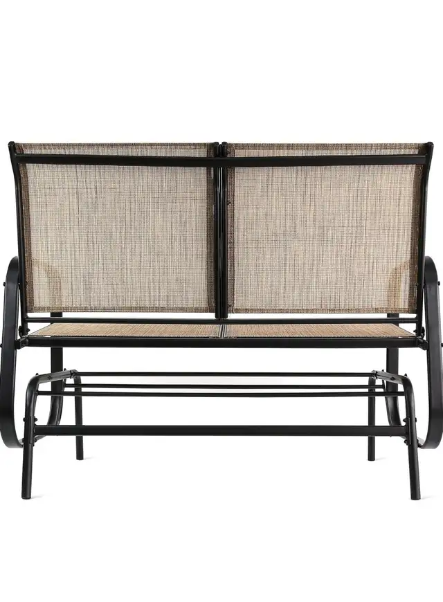 Outdoor Patio Sling Glider Chair, 27.56"D x 47.24"W x 36”H in Patio & Garden Furniture in Markham / York Region - Image 4