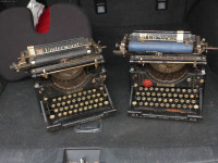 2 Vintage Underwood Typewriters--No.4 &amp; No.5