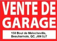 VENTE GARAGE Samedi & Dim 18-19 Mai 158Melocheville Beauharnois