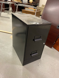 Black filing cabinet