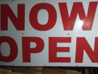 NOW OPEN SIGN 4' X 8'