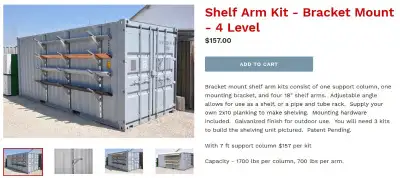 SEACAN SHELVING. STORAGE CONTAINER RACKS. CONTAINER ACCESSORIES., View more