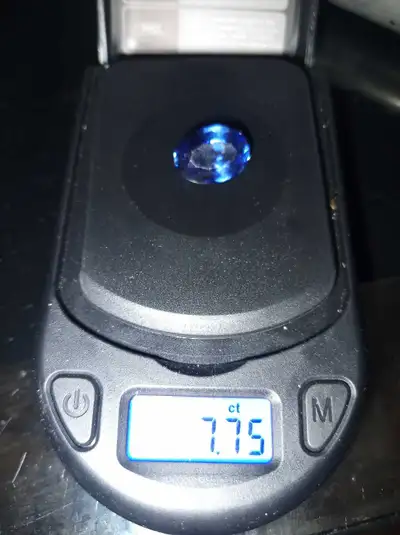 7.75 carat natural big blue oval sapphire, View more