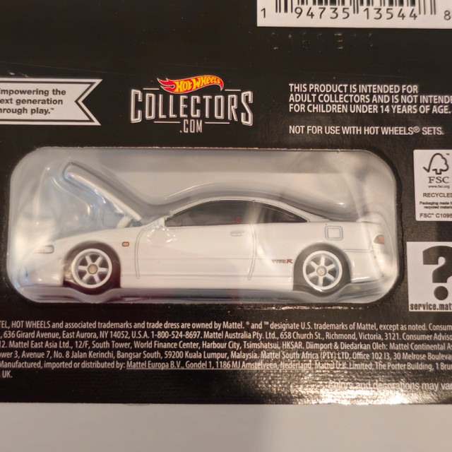 HOT WHEELS RED LINE CLUB 1995 HONDA INTEGRA TYPE R in Toys & Games in City of Toronto - Image 4