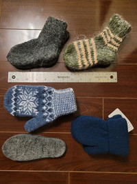 Woolen Socks, mittens, insoles