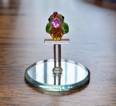 Crystal Parrot Figurine, View more
