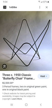 Classic Original Butterfly Chair Frame $150