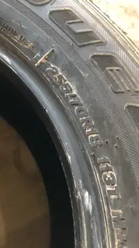 4 Bridgestone tires 255/70/18