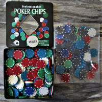 Poker Chip, jetons de couleurs