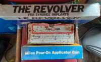 2 Implant Guns - 1 used Pour-on Applicator - $15 for all
