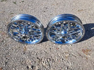 Cast aluminum wheels for Harley-Davidson Heritage Original new purchase in 2024. DNA Specialty Razor...