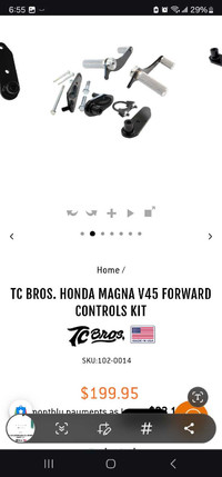 TC Bros forward controls magna